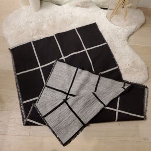 Dynamite Black and Grey Reversable Scarf